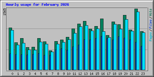 Hourly usage for February 2026