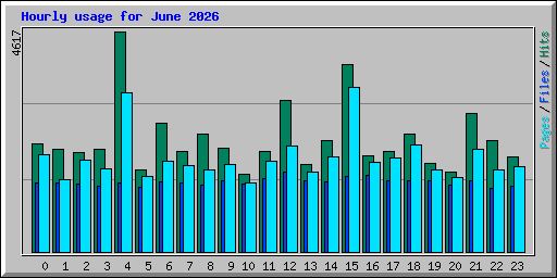 Hourly usage for June 2026